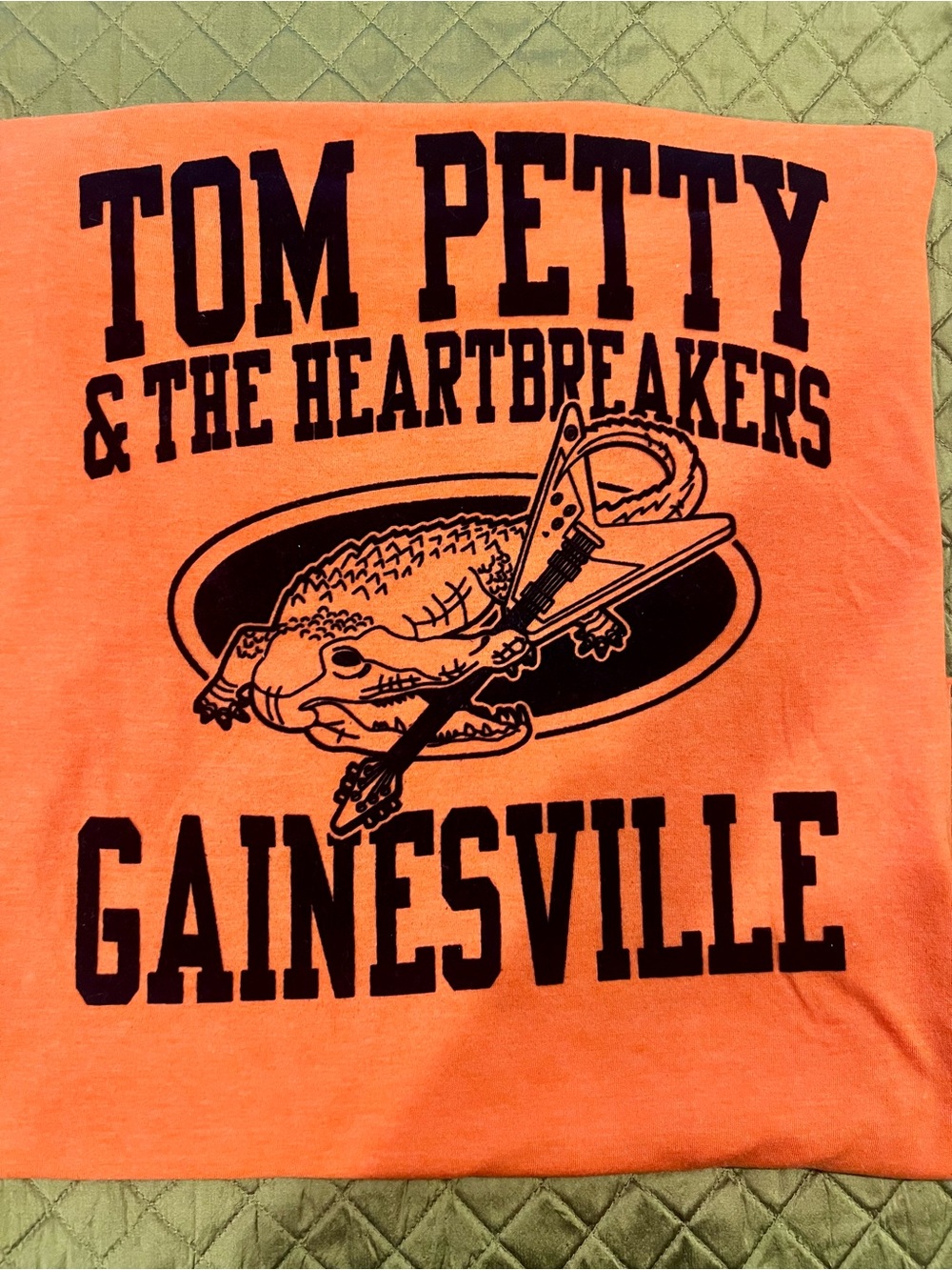 🎸🐊Official Tom Petty & The Heartbreakers Orange 2XL teeshirt ! NWOT
